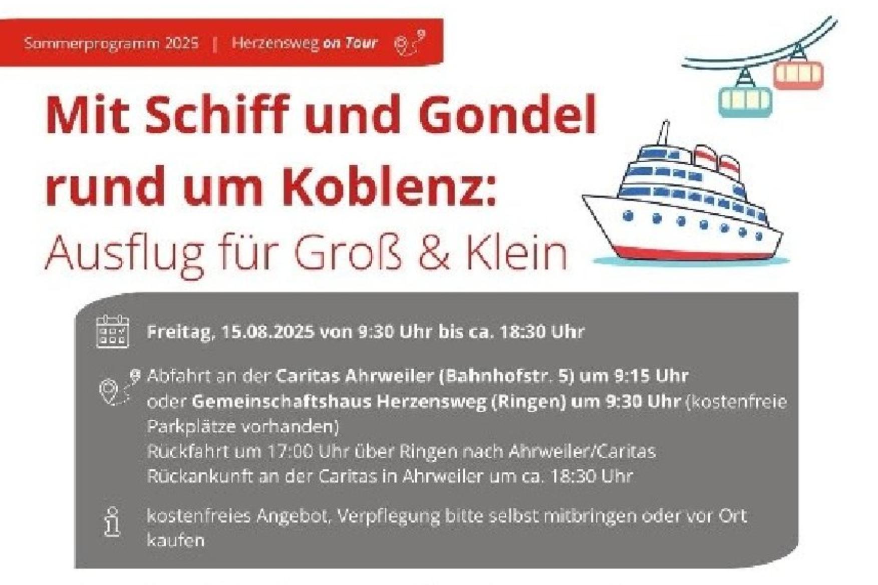 Koblenz Schiff und Gondel