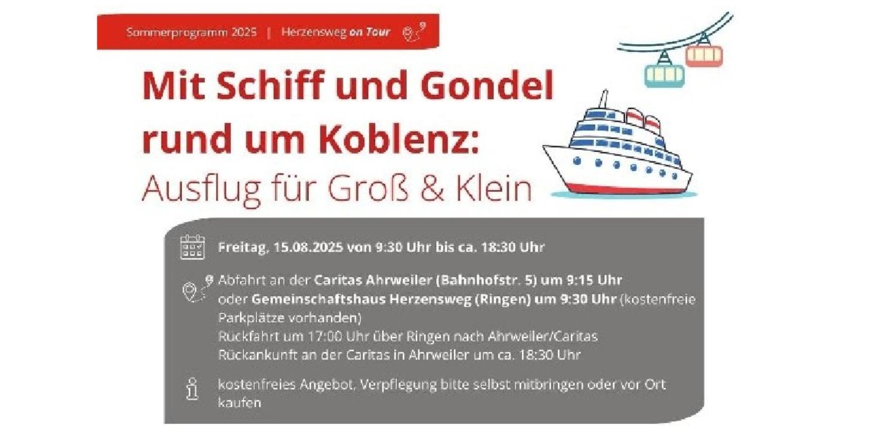 Koblenz Schiff und Gondel