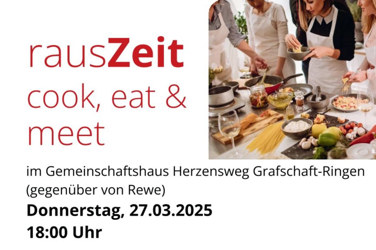rausZeit cook eat  meet 27.03.2025